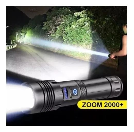 Lanterna Recarregável Tática X900 Led Potente Com Super Zoom - Loja Coimbra Computadores - Foto 2