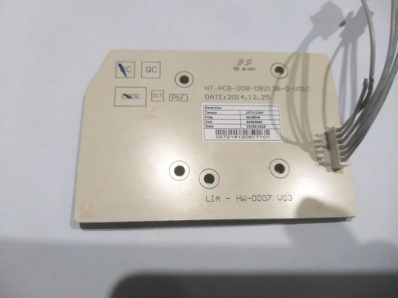 Placa de Interface P/ Lavadora Electrolux LAC13 Original - Foto 3