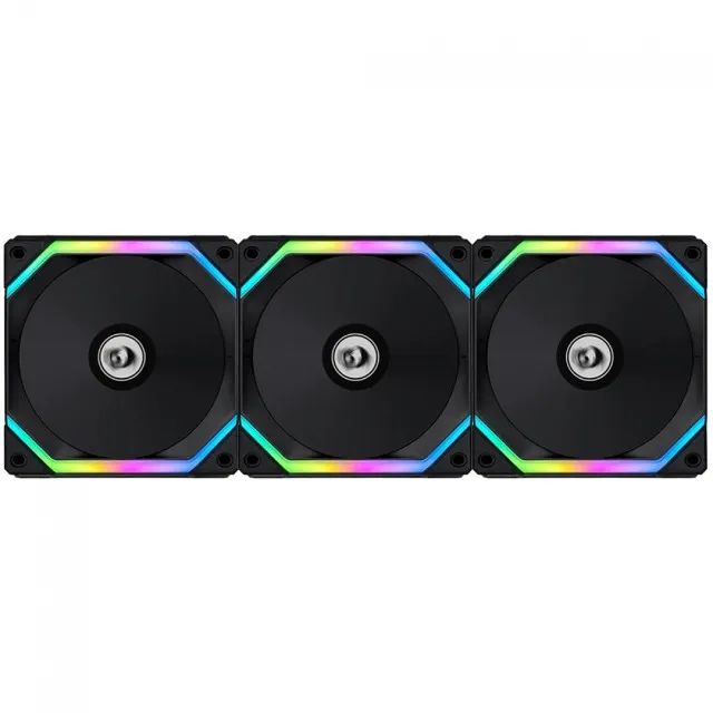 Kit 3 Cooler Fan Lian Li Uni Fan Redragon Spec 120mm ARGB Black UF-SL120-3B SI - WZetta - Foto 4