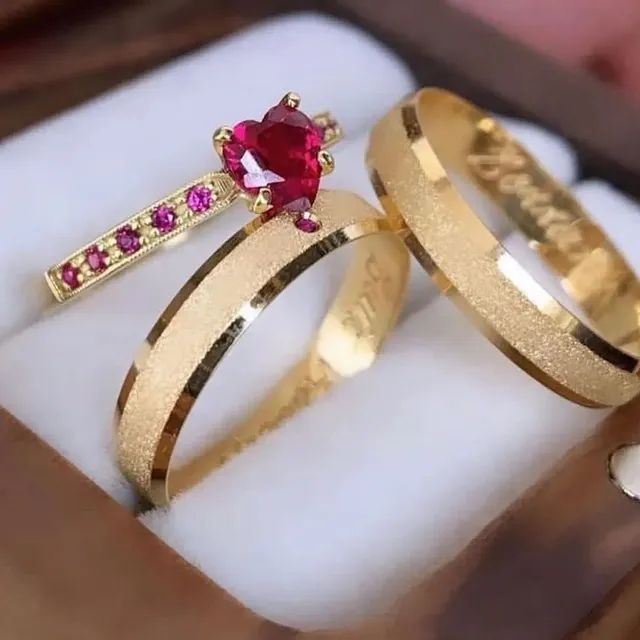 PAR DE ALIANÇAS COMPROMISSO 