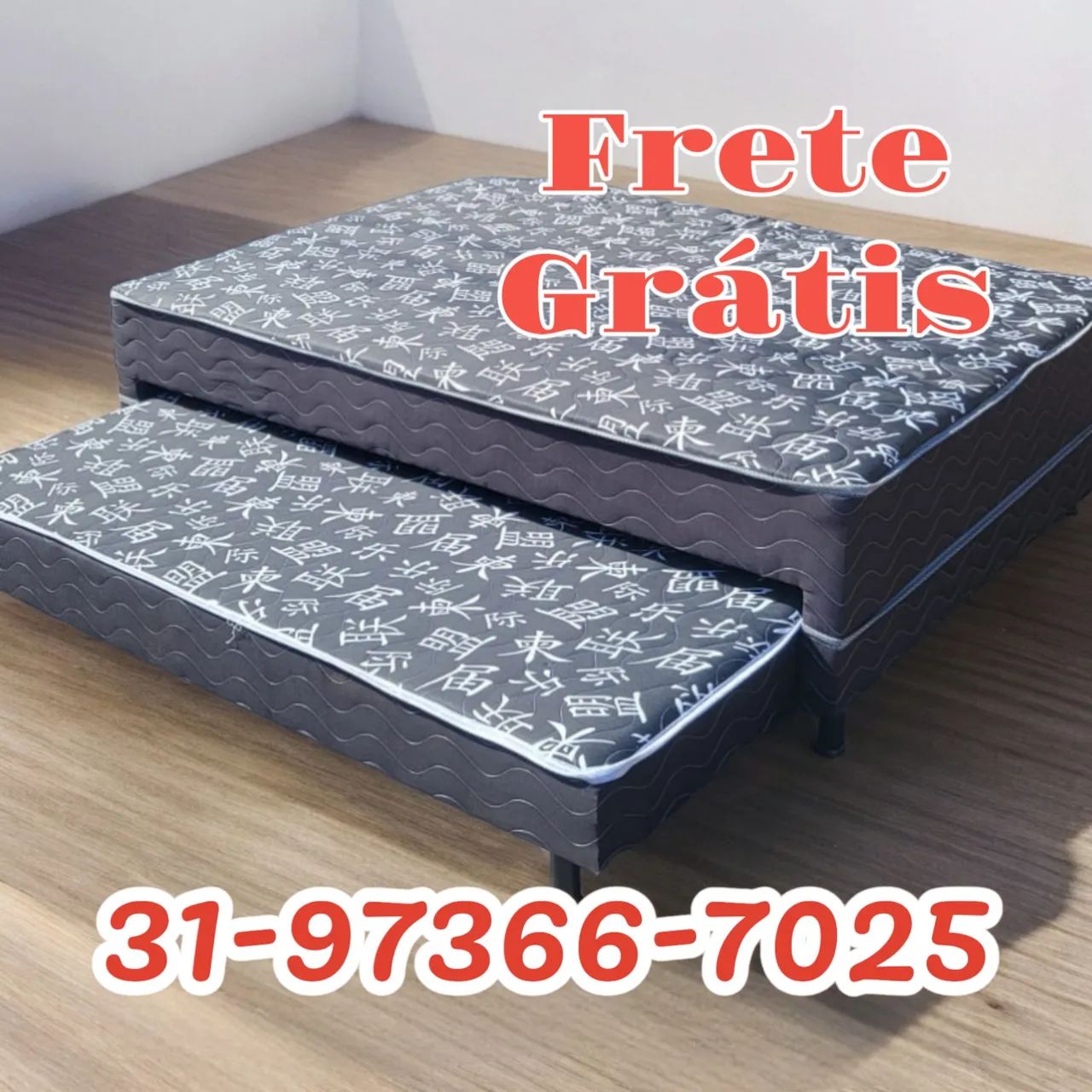 CAMA BOX CASAL COM AUXILIAR / ENTREGA GRÁTIS 