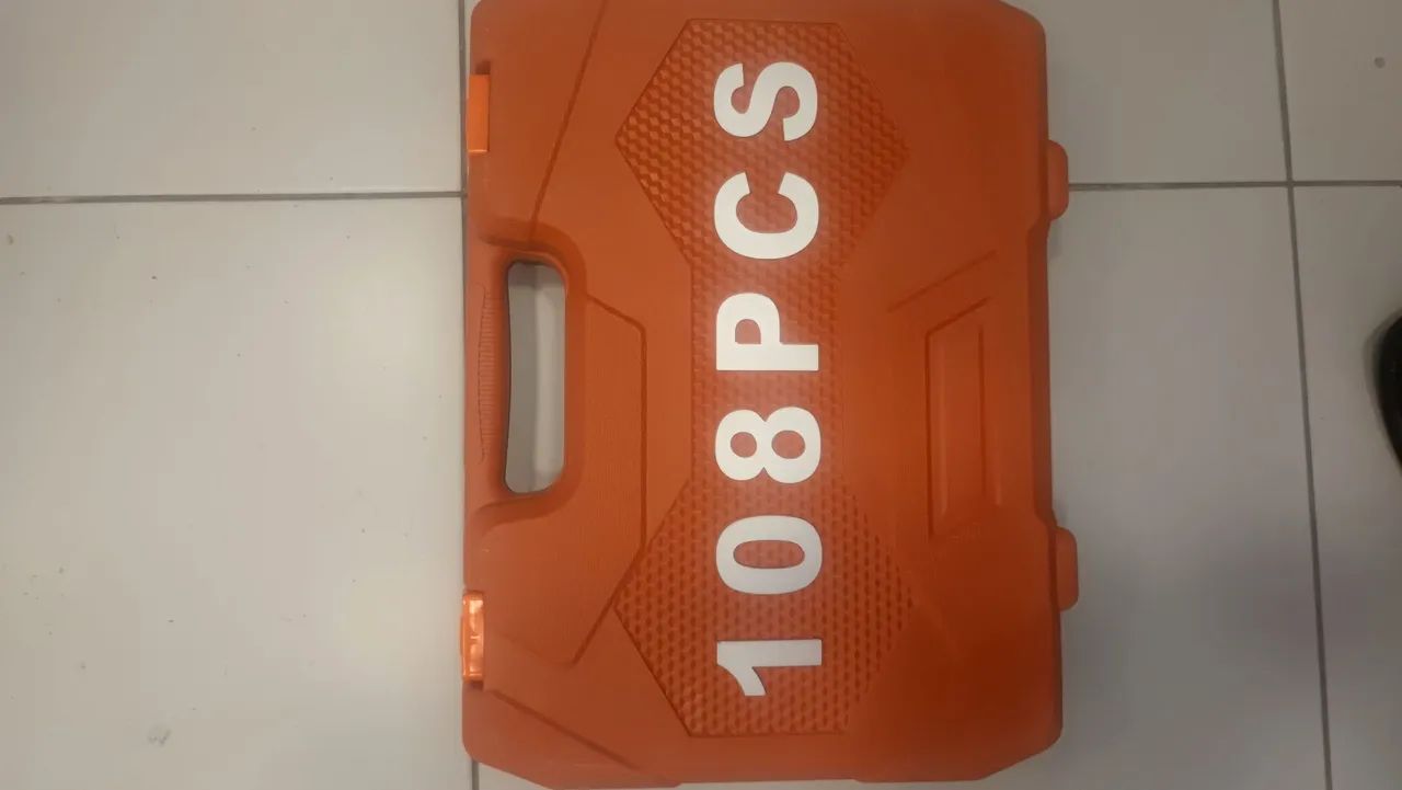 Chave catraca com 108 peças profissional com maleta  - Foto 2