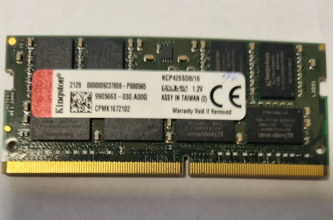 IMPERDÍVEL Memoria DDR4 Notebook 16GB Kingston 1.2V - Foto 4