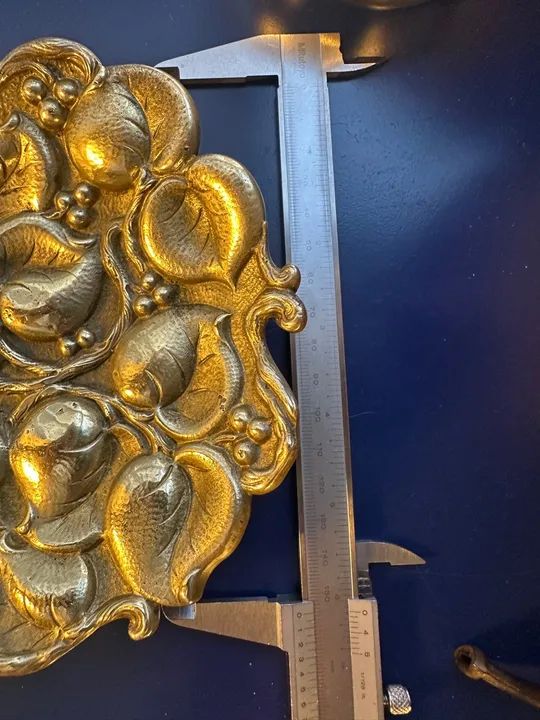 Cinzeiro em bronze maciço- Art Nouveau - Foto 2