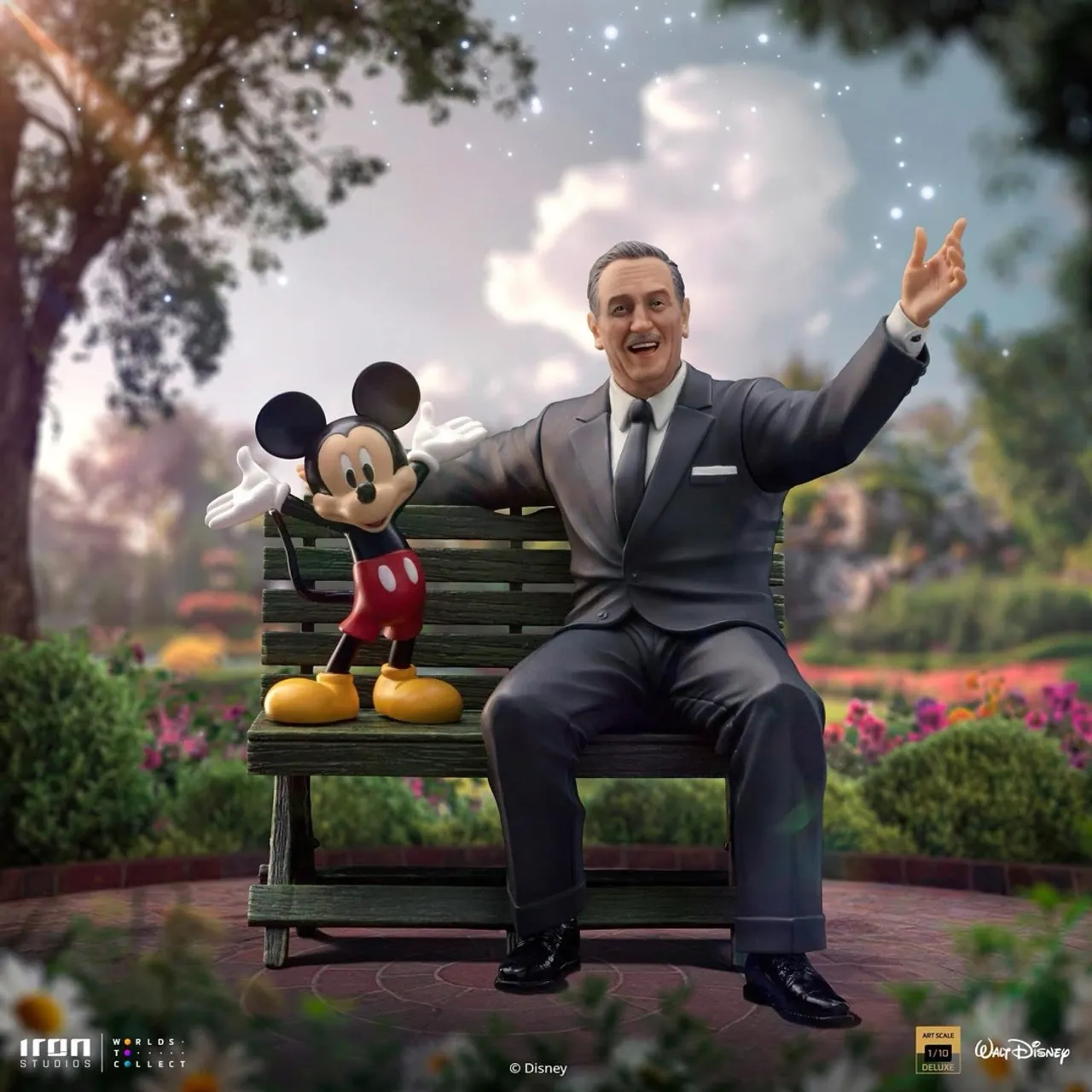 Estatueta Walt Disney e Mickey Mouse - D23 Brasil