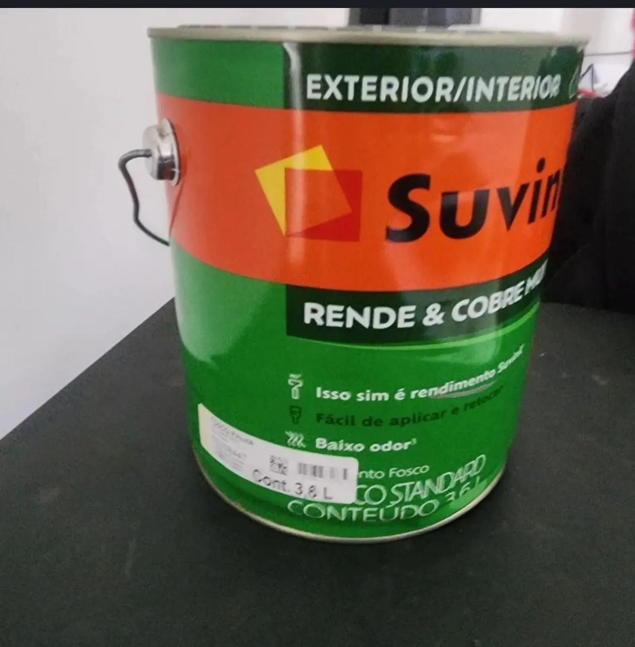 Tinta Suvinil Exterior/Interior palha fosca - 3.6L - Foto 2