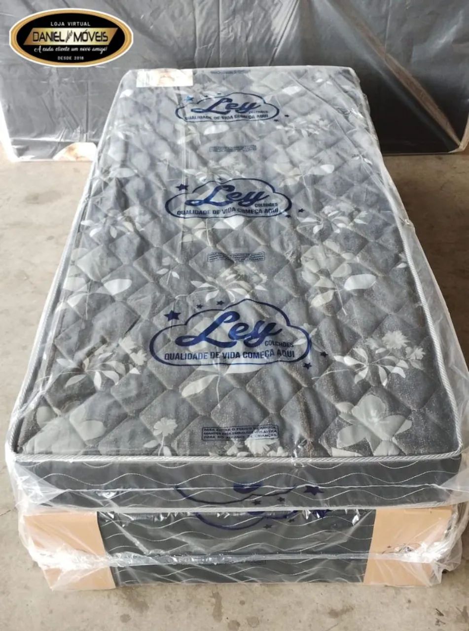 Cama solteiro espuma D28 _ Brinde travesseiro! - Foto 4