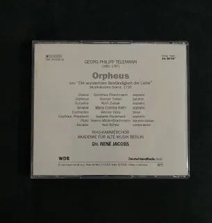 CD Duplo made in Germany: Ópera Orpheus-Georg Philipp Telemann