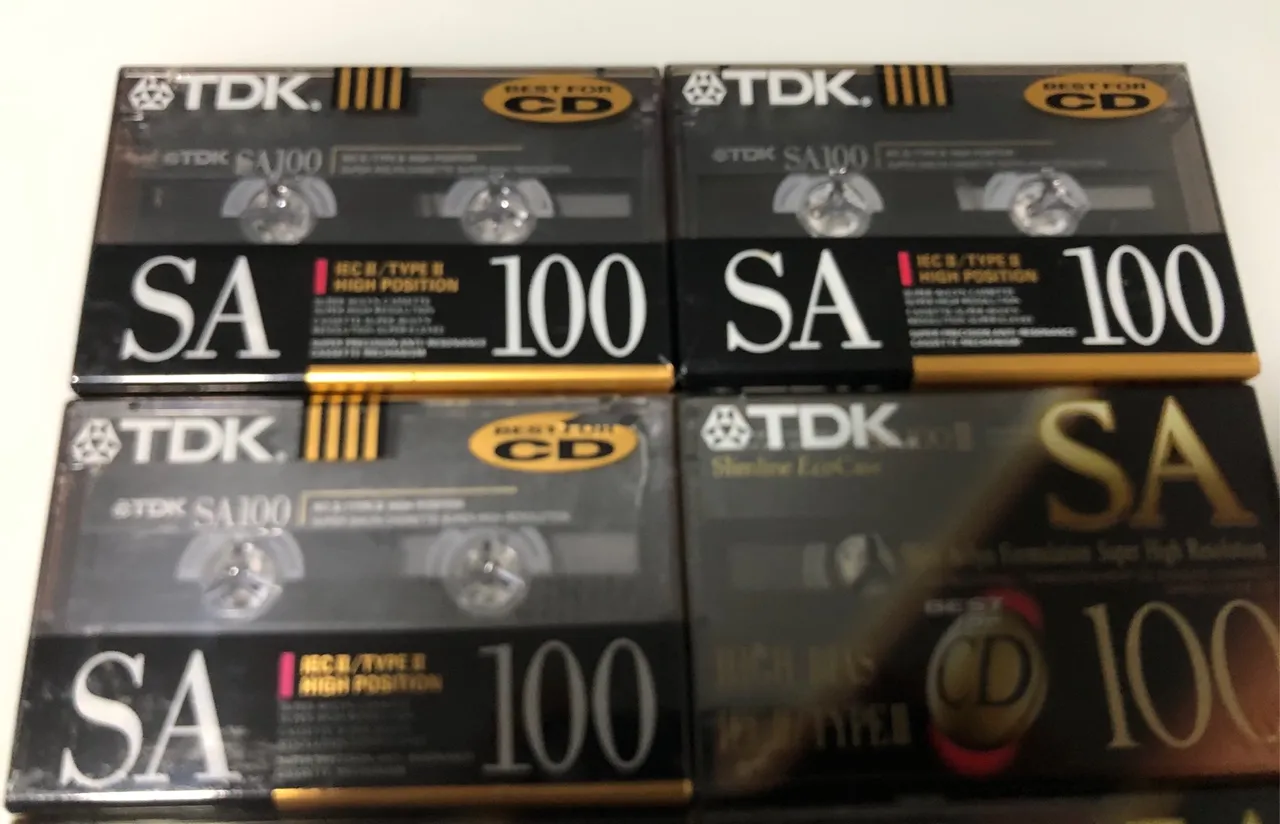Fitas cassete TDK SA 90 e 100 - Ler Descrição