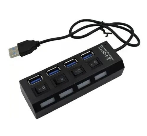 Adaptador Hub Usb 4 Portas 2.0 Expansor com LED64352267134083122