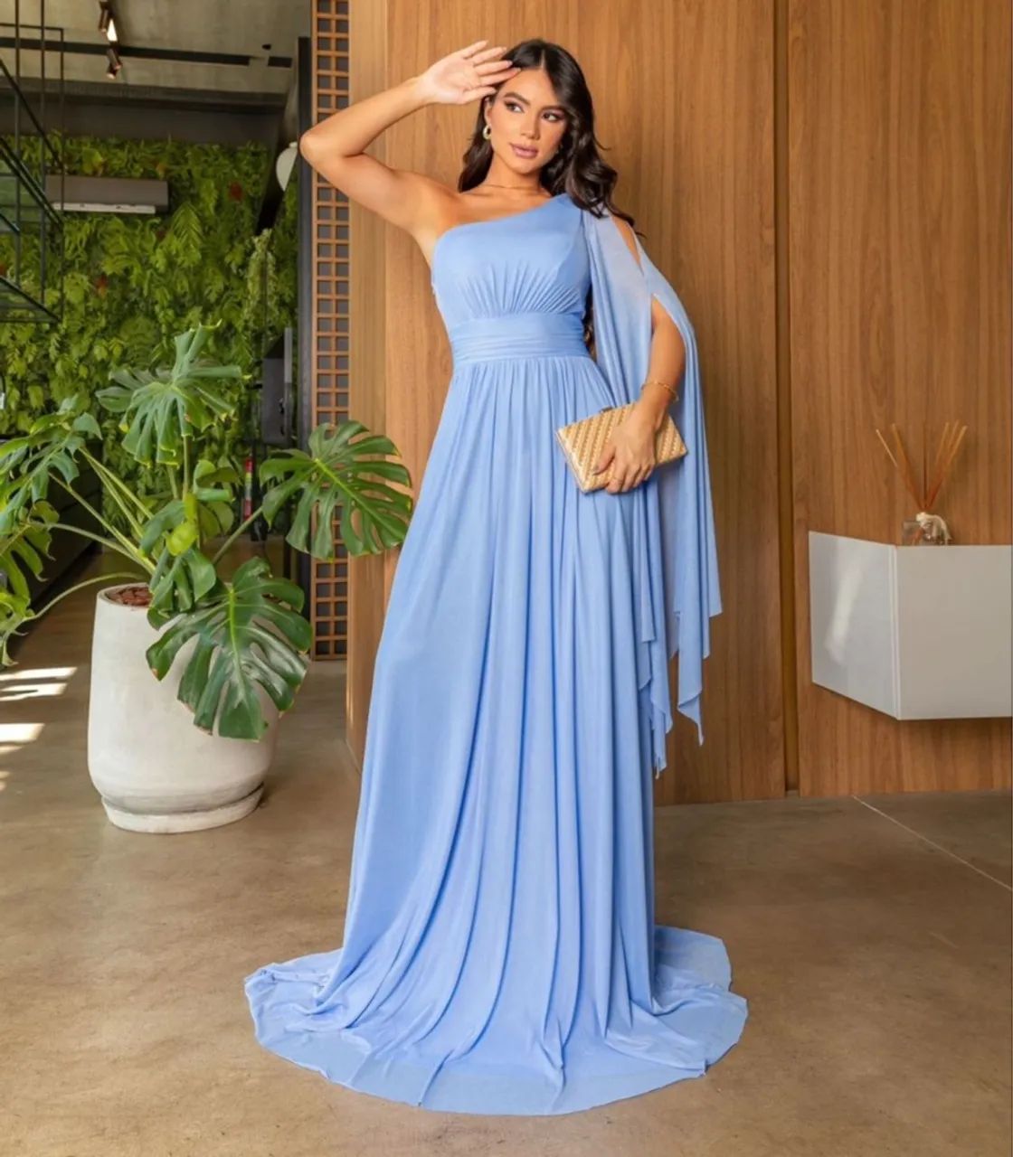 Vestido Longo Azul - Elegância e Sofisticação