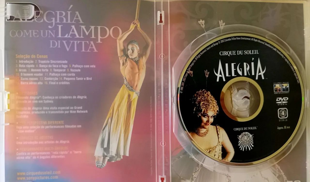 Kit Dois DVDs Cirque Du Soleil  Originais  - Foto 2