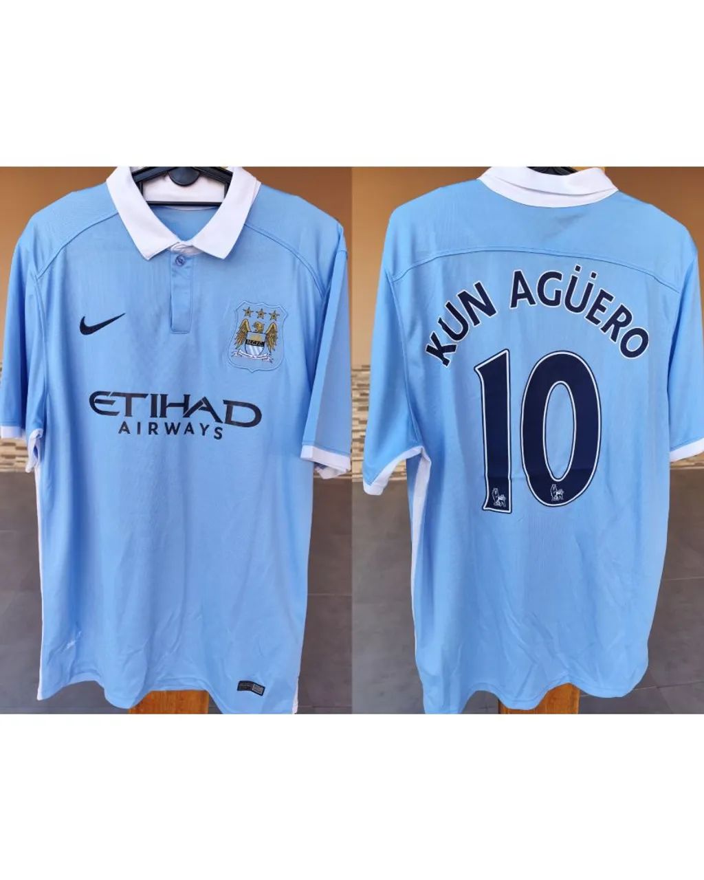 Camisa Manchester City Aguero #10 2015