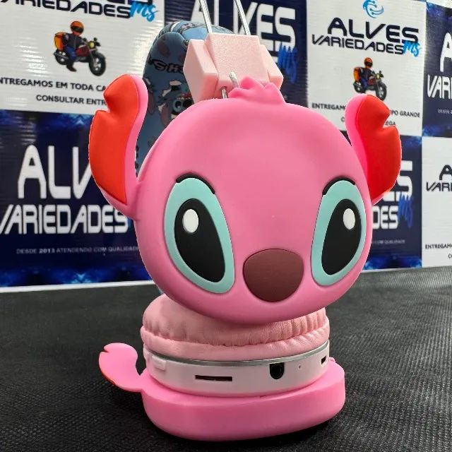 Fone de ouvido Bluetooth infantil Stitch  - Foto 4