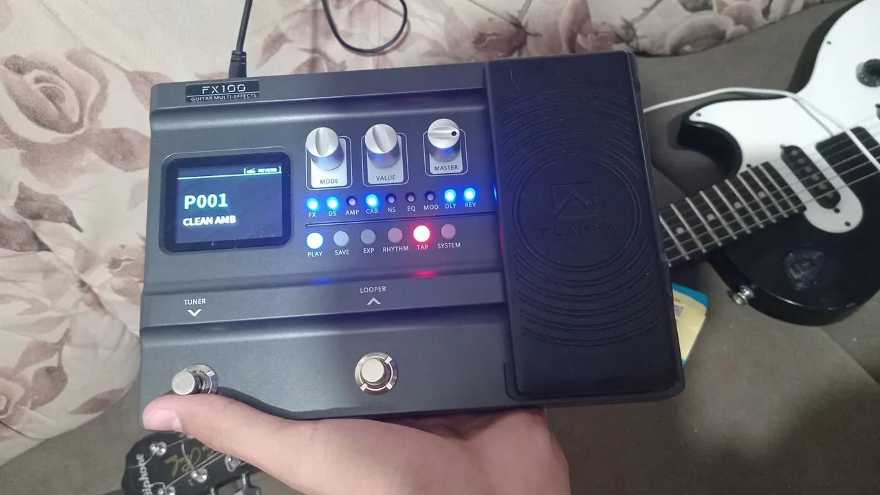 Pedaleira Flamma FX100 Guitar Multi Effects (TROCO POR TANK G)