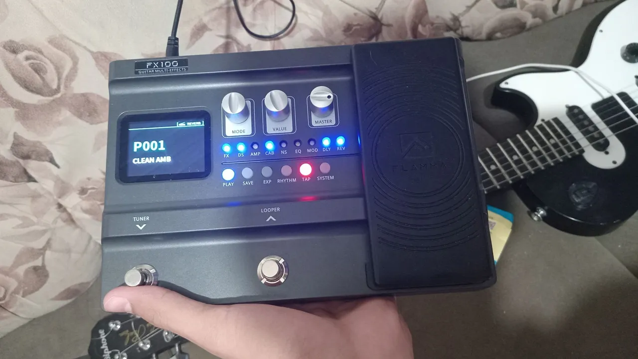 Pedaleira Flamma FX100 Guitar Multi Effects (TROCO POR TANK G)