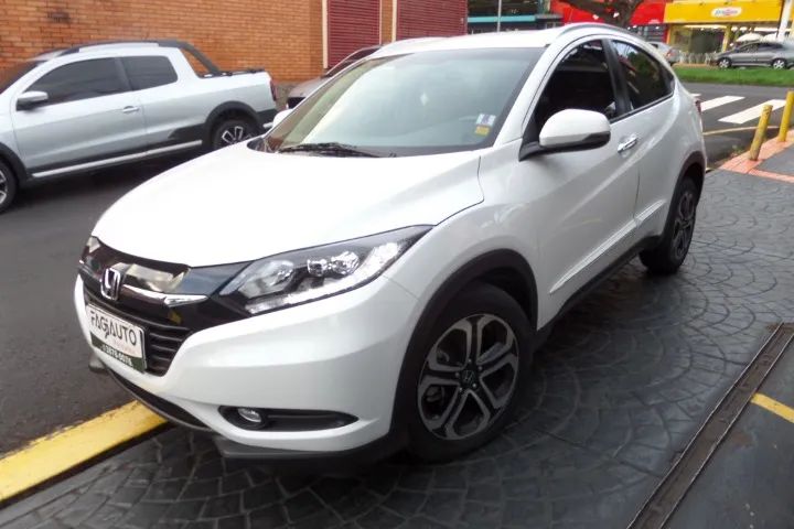 HR-V Touring 1.8 Flex 2018 Completinha, Aut. Couro, Som, cor Branca, 43mlkm
