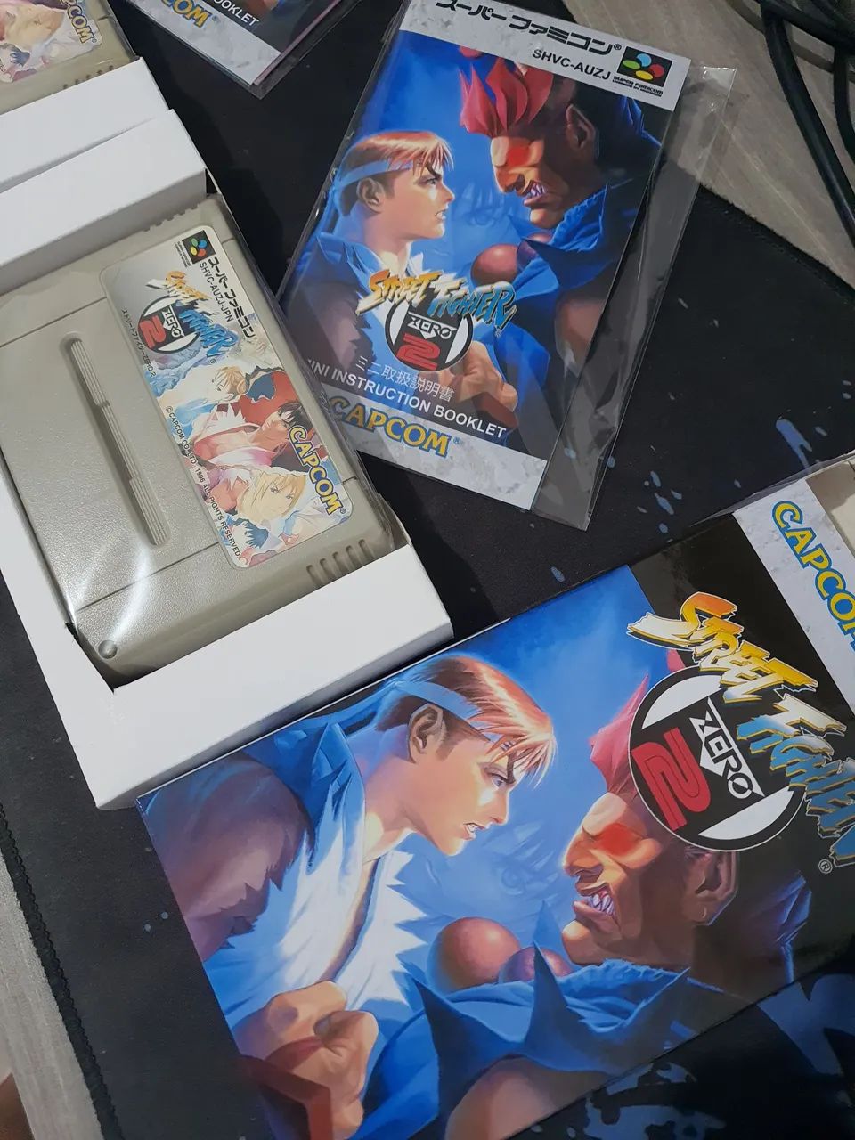 Street Fighter Zero 2 orig SFC caixa manual super nintendo - Jogos
