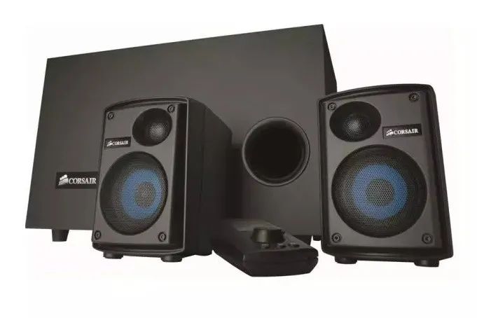 Caixa de som 2.1 Corsair com subwoofer