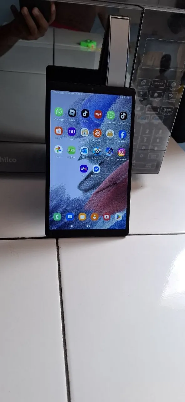 Tablet Tab A7 Lite Samsung Chip 4G faz ligacao 32Gbs 4Gbs ram