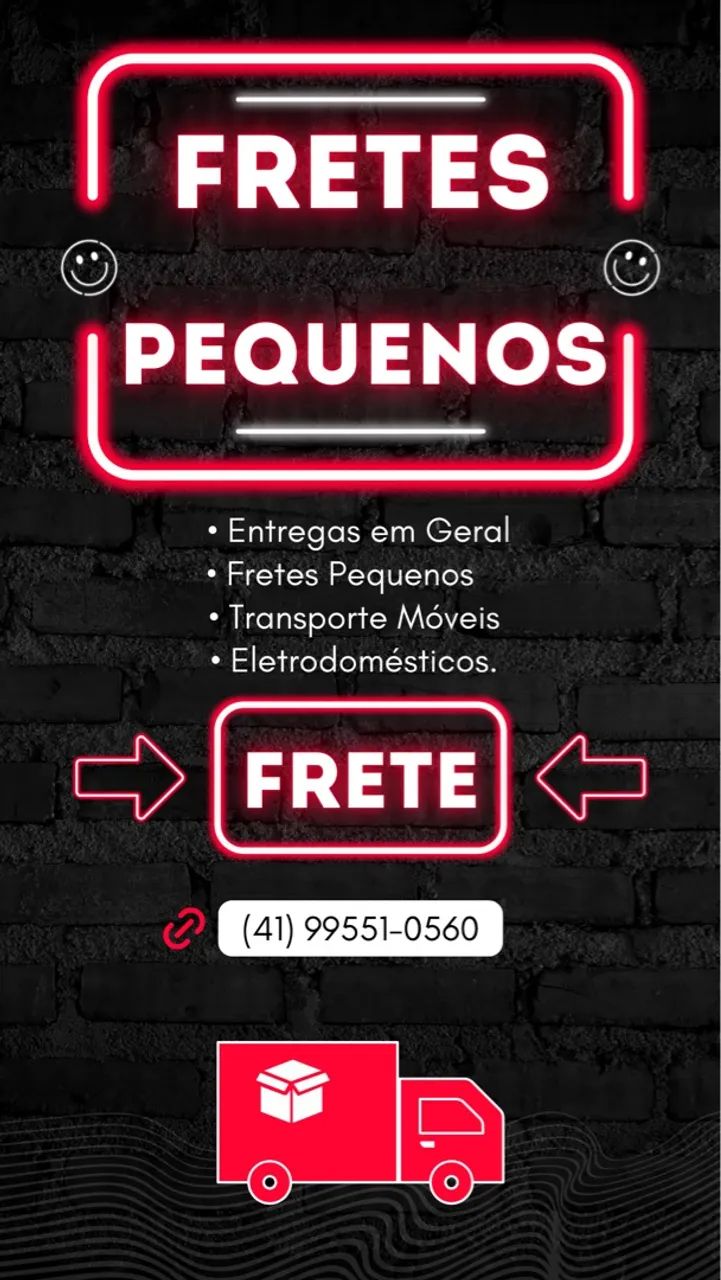 Precisando de frete pequeno só chamar ?