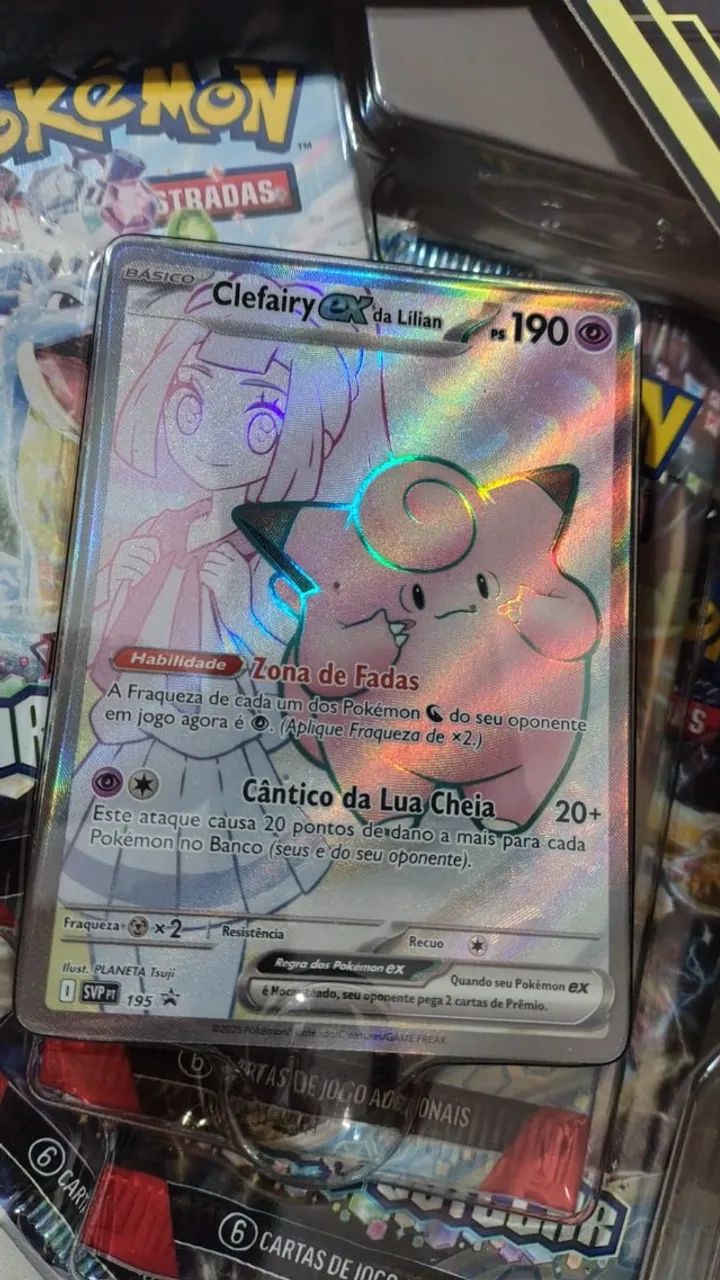 Carta Pokémon TCG Clefairy EX da Lilian (195 Promo) Edição em Português NM - Foto 3