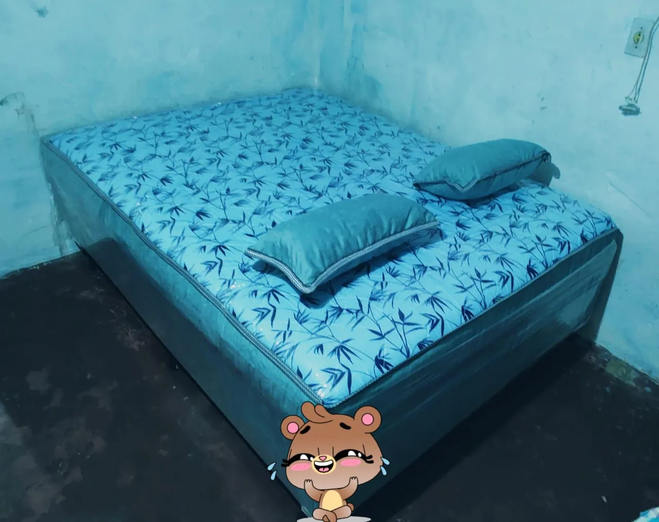 Cama Box Casal com Colchão