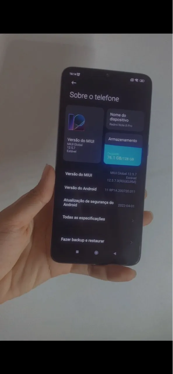 Note 8 pro 128gb