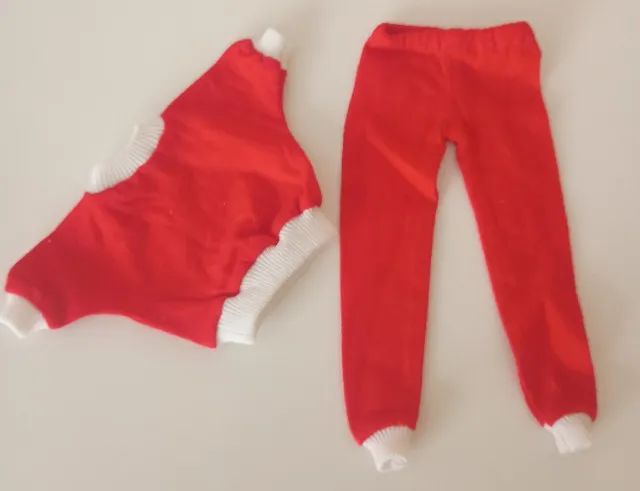 Conjunto Vermelho - Roupa de Boneca (Antigo) - Foto 4