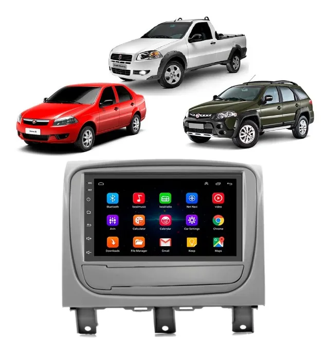 Kit Multimidia Android Strada 2012 A 2020 7 Polegadas Tv Gps