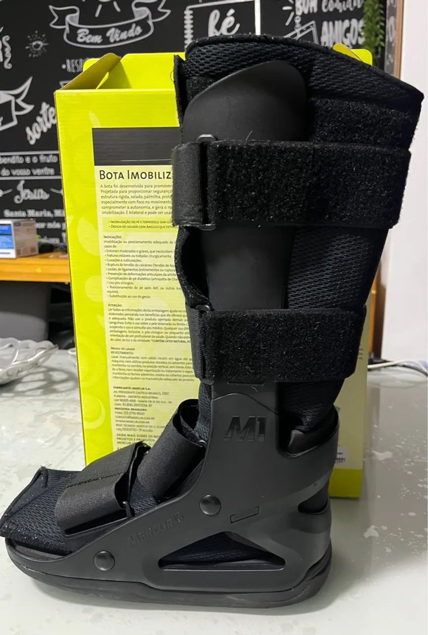 Bota imobilizadora Mercury seminova e higienizada (Robofoot) Longa - Tamanho M - Foto 5