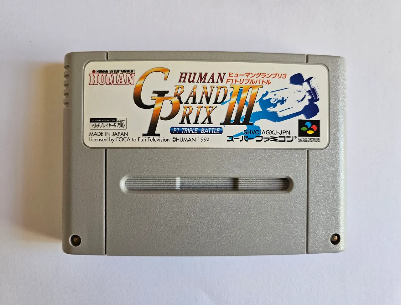 Human Grand Prix III F1 Triple Battle - Super Famicom Original Japonês 