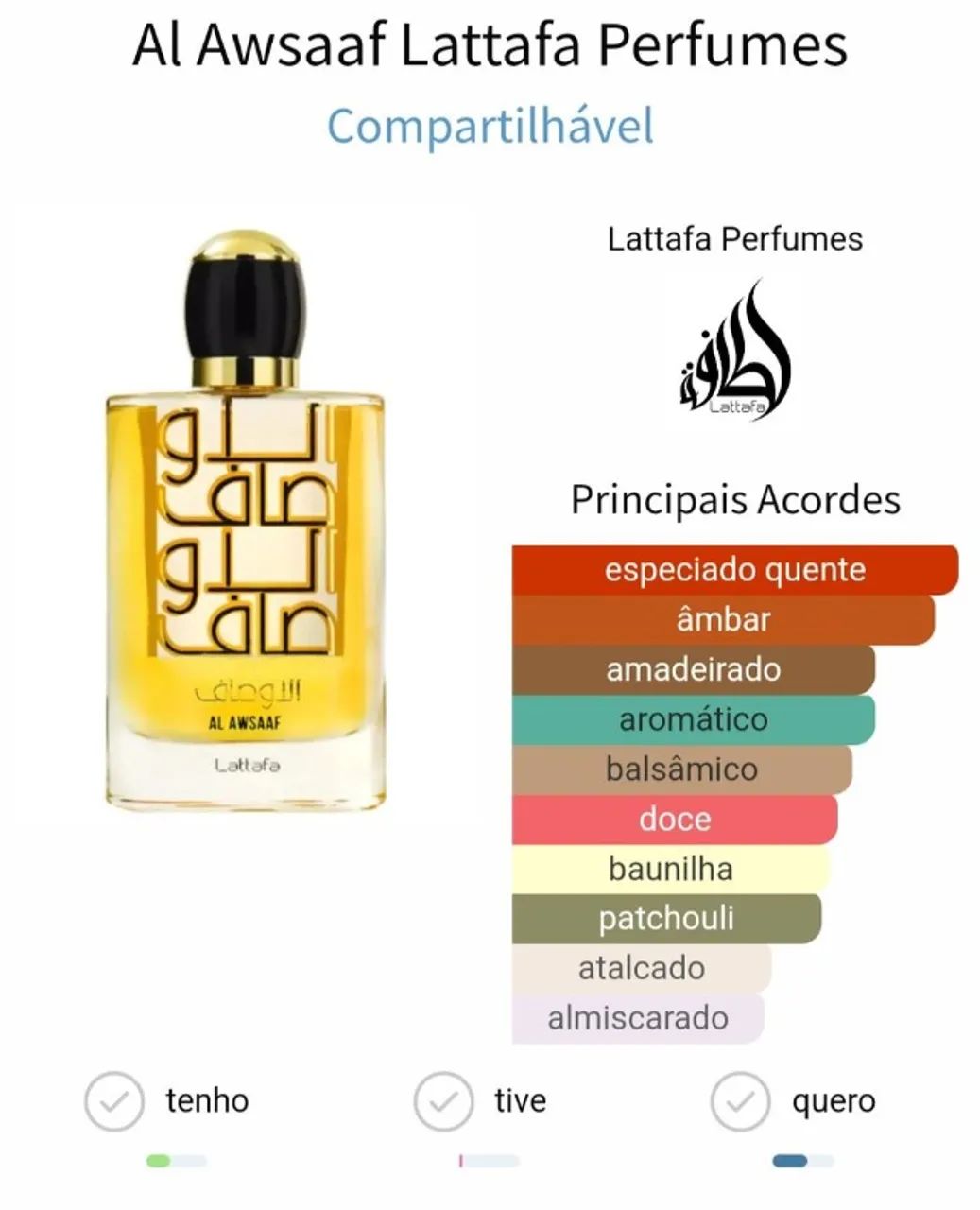 Perfume Al Awsaaf Eau de Parfum 100ml | Original - Foto 5