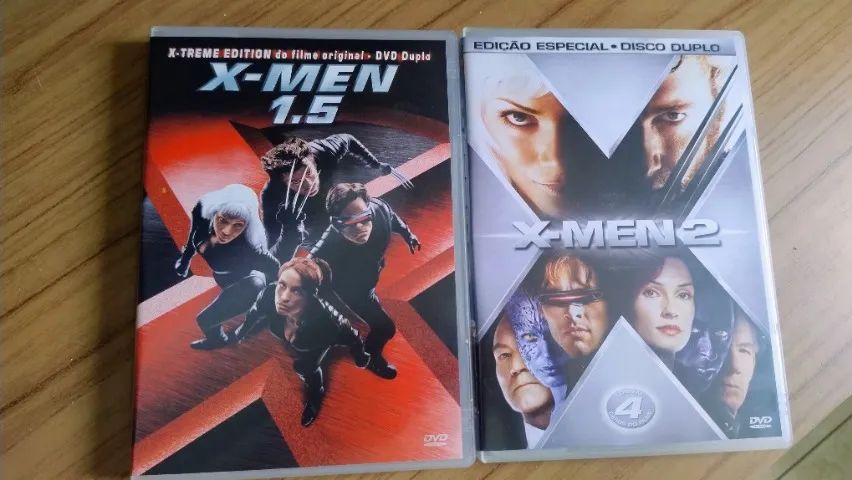 Box Dvds X-Men 1,5 e 2 e mais DVDs O Confronto Final e Geração X