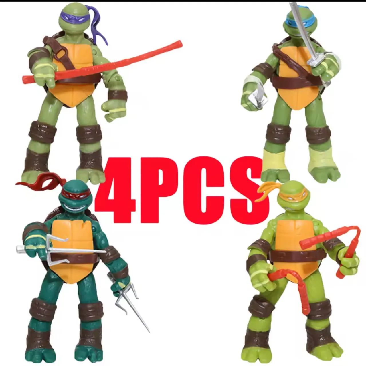 Action figures tmnt as tartarugas ninjas desenho animado set completo  - Foto 3