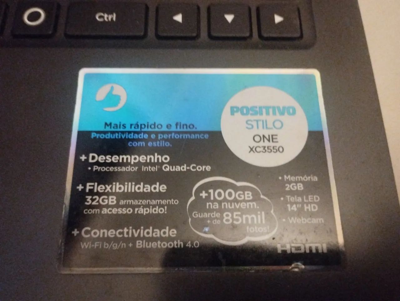 Vendo notebook positivo onde xc3550 defeito  - Foto 3