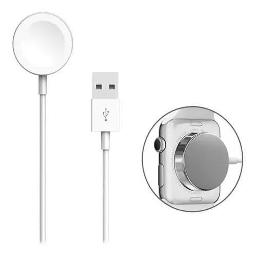Carregador Magnético Apple Watch USB / Tipo-C | Séries 2 a 6 e SE Em João Pessoa PB - Foto 2