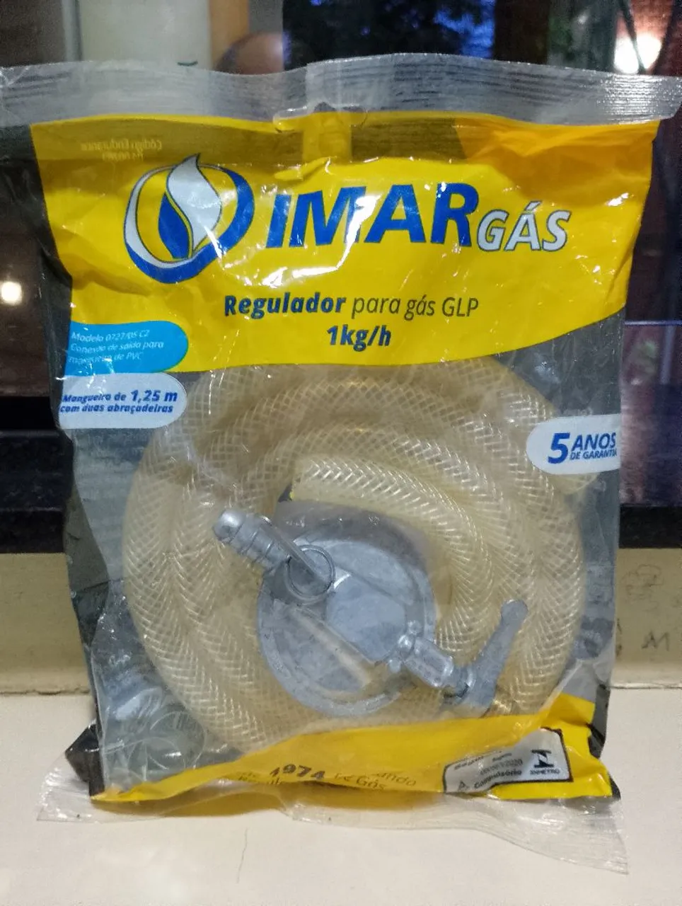 Regulador de gás GLP IMARGÁS 1kg/h - Mangueira 1,25m