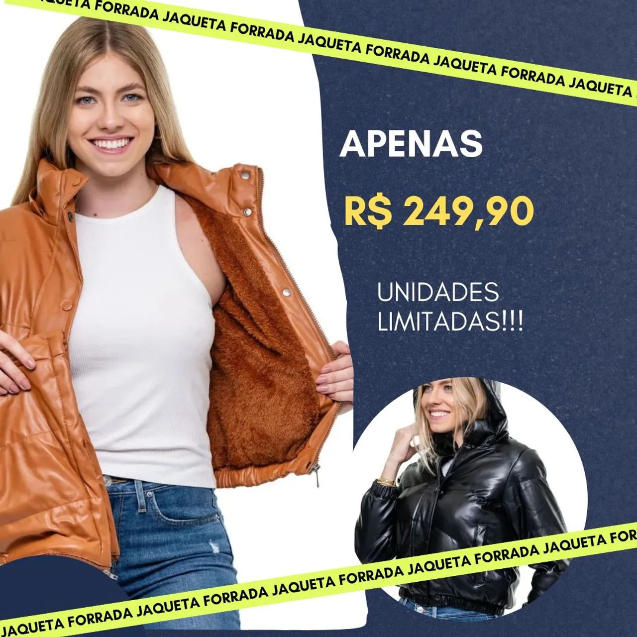 Casaco de inverno feminino FORRADO. - Foto 2