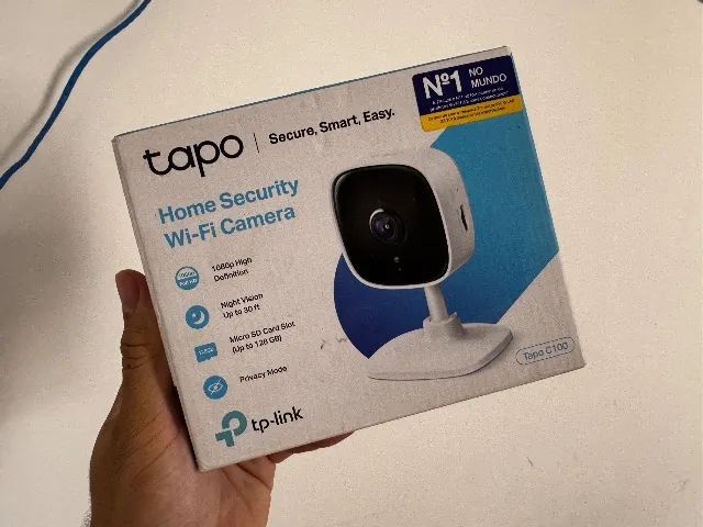 Câmera de Segurança TAPO C100 TP-Link Wi-Fi Interna 1080p Full HD