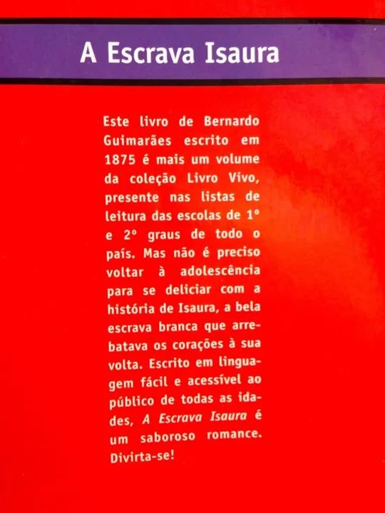 C602 - Kit do Livro A Escrava Isaura com Resumo e audição literatura brasileira  - Foto 6