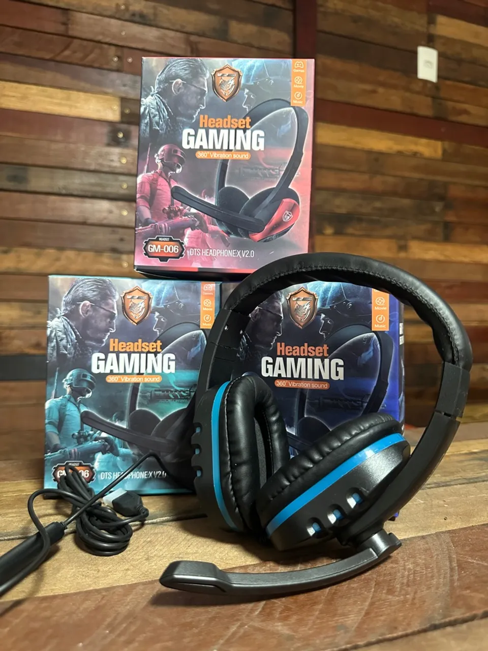 Headset Gamer Profissional com Microfone - Novo!