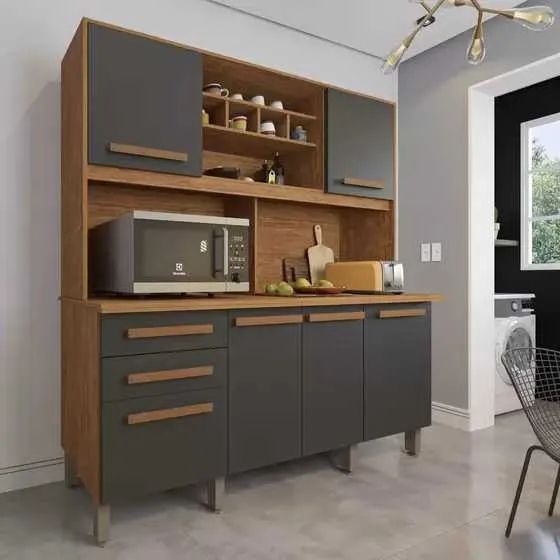 Armário de Cozinha Luna 6 Portas 2 Gavetas 100% MDF FAZEMOS ENTREGAS DF E ENTORNO