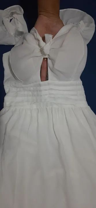 VESTIDO LONGO BRANCO P - Foto 3