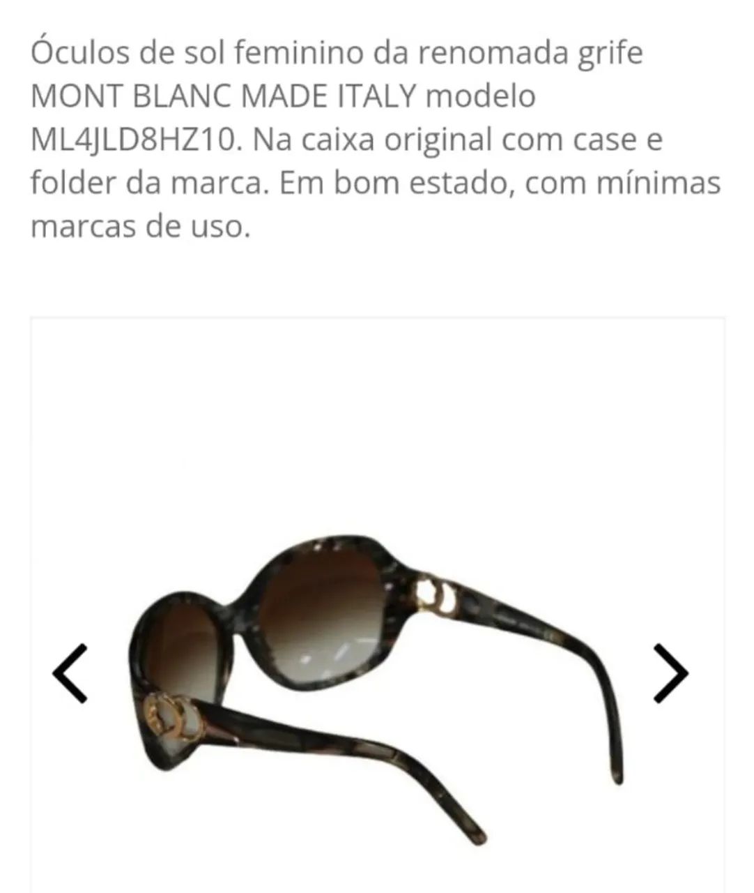 Óculos de sol feminino Mont Blanc  - Foto 2