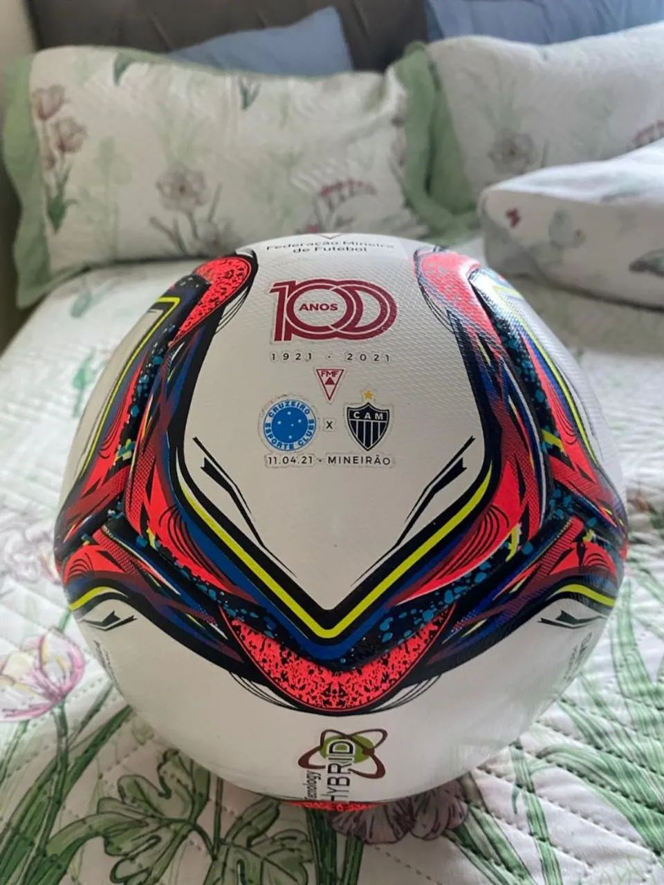 Bola Oficial 100 anos Cruzeiro x Atlético 