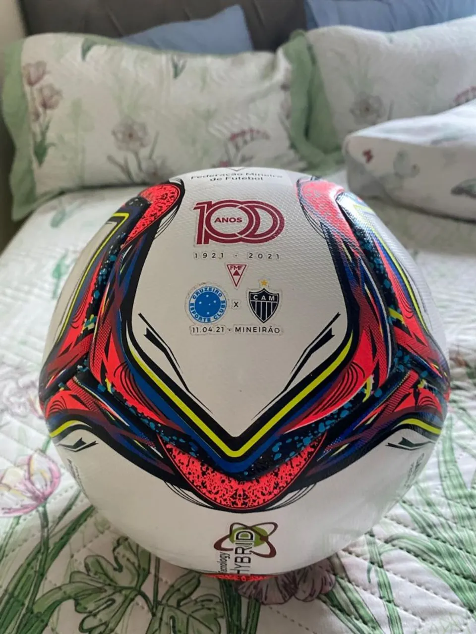 Bola Oficial 100 anos Cruzeiro x Atlético