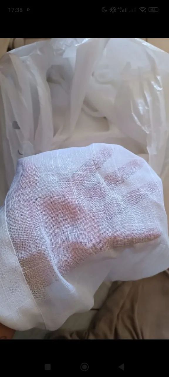 Cortina branca para sala - Foto 5