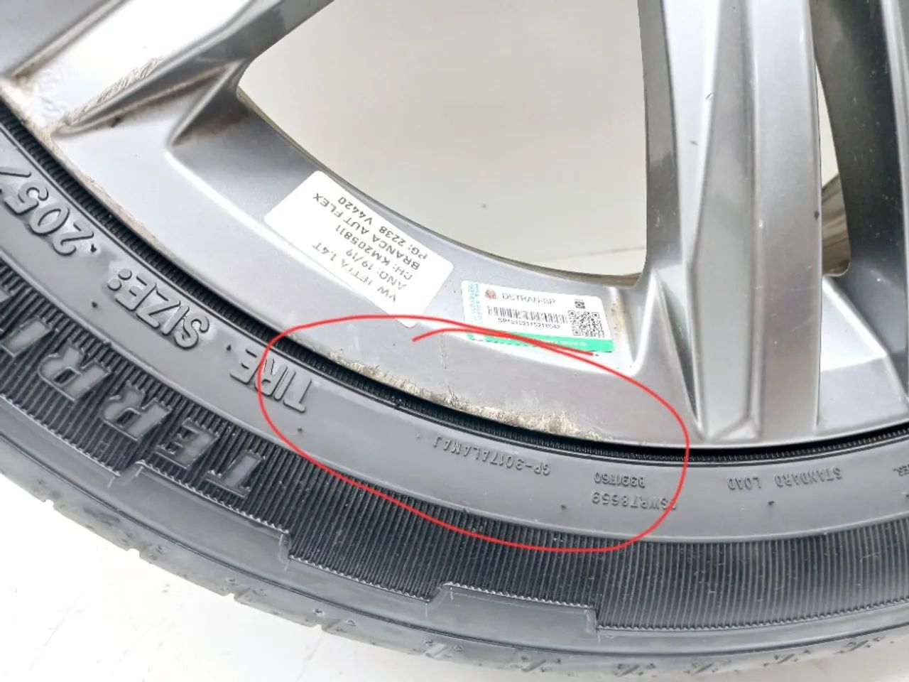 Roda Aro 17 205 55 Vw Jetta Tsi 1.4 2019 5GM601025T - Foto 5