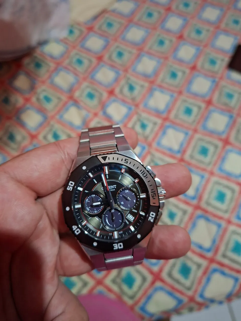 Relógio Orient SolaeTech Cronógrafo
